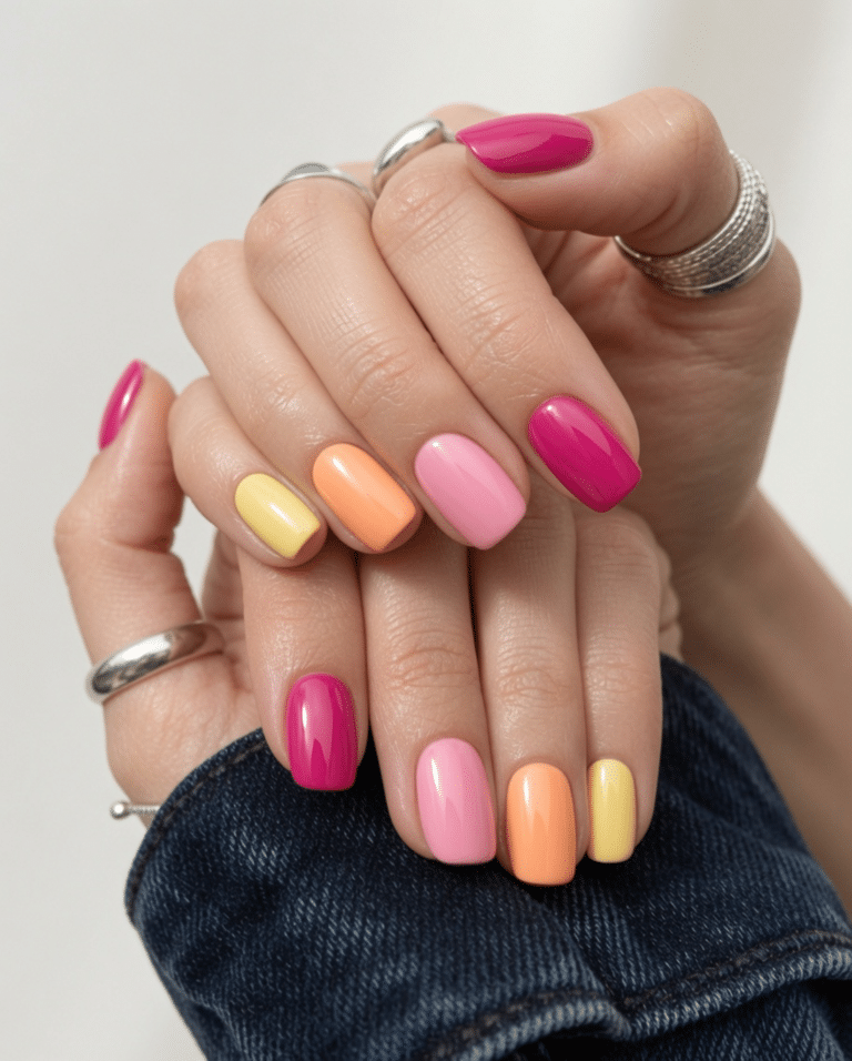 colorful nail designs