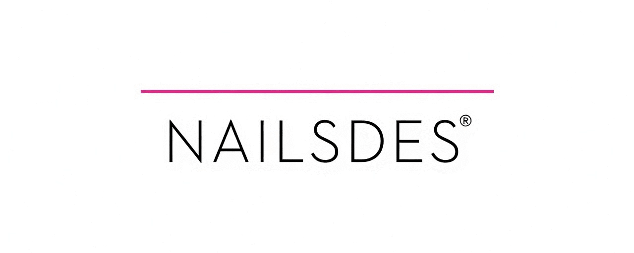 Minimal NailDes logo on a clean white background