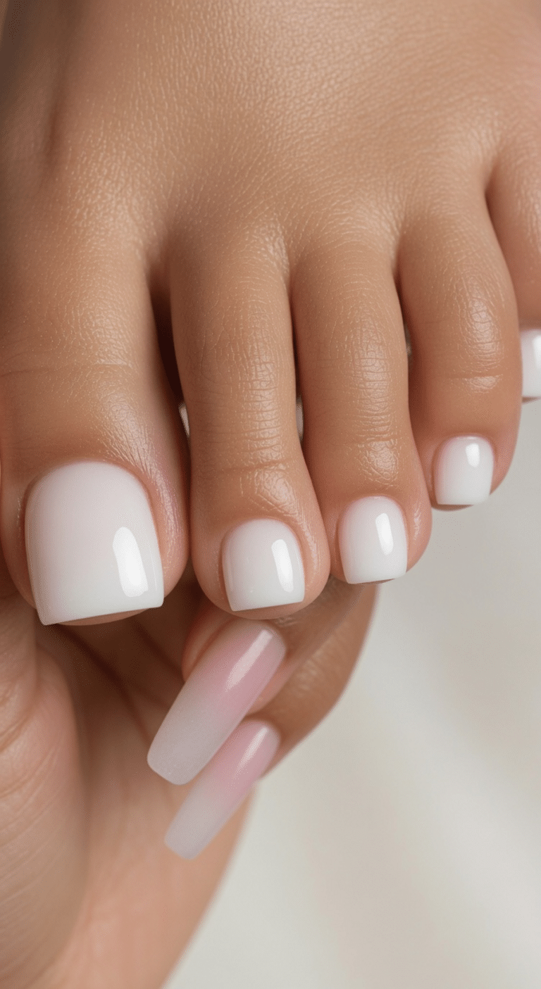 french tip toes
