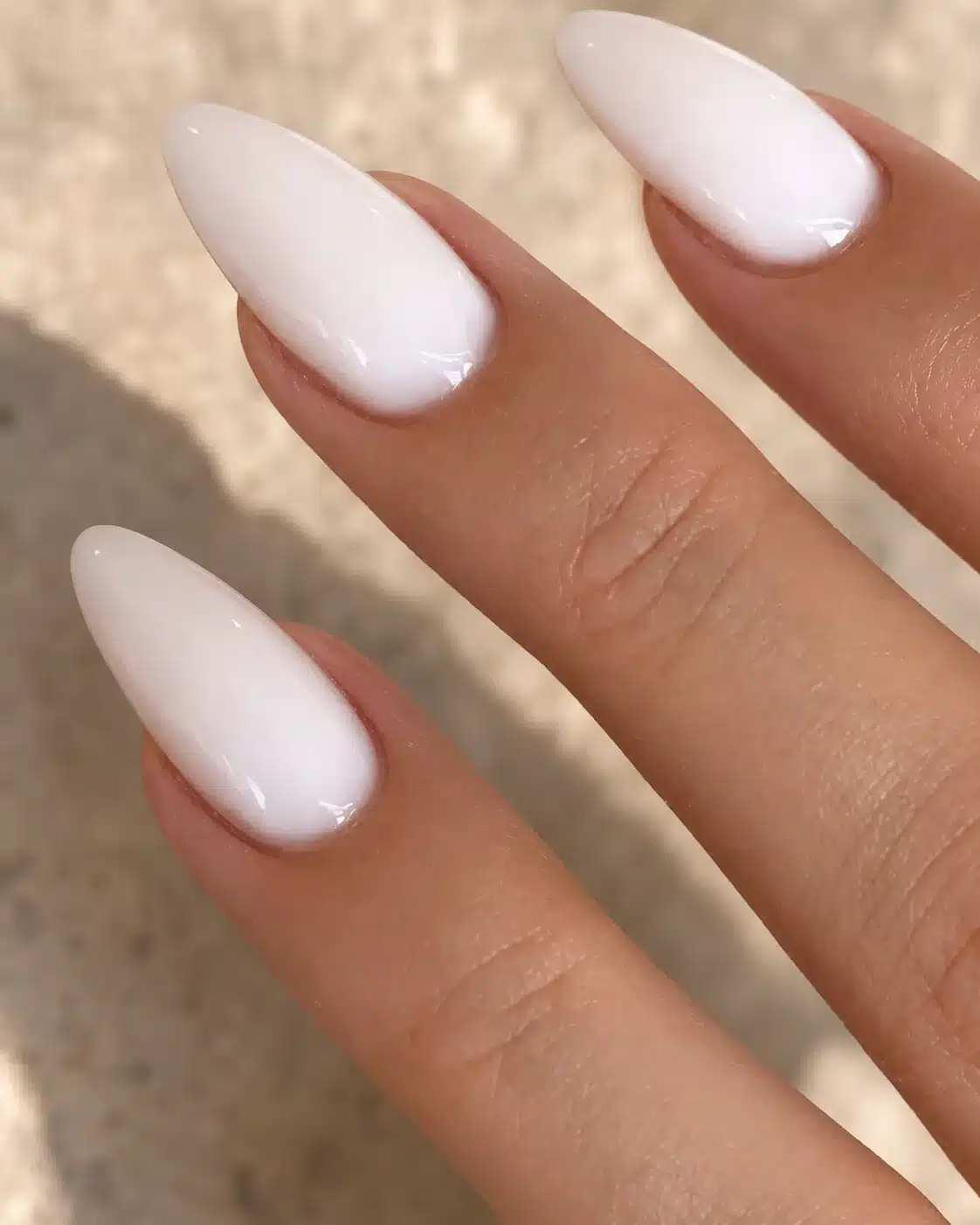 Milky White Coffin Nails: 7 Clean, Sculpted Looks 4 Milky coffin nails on deep skin