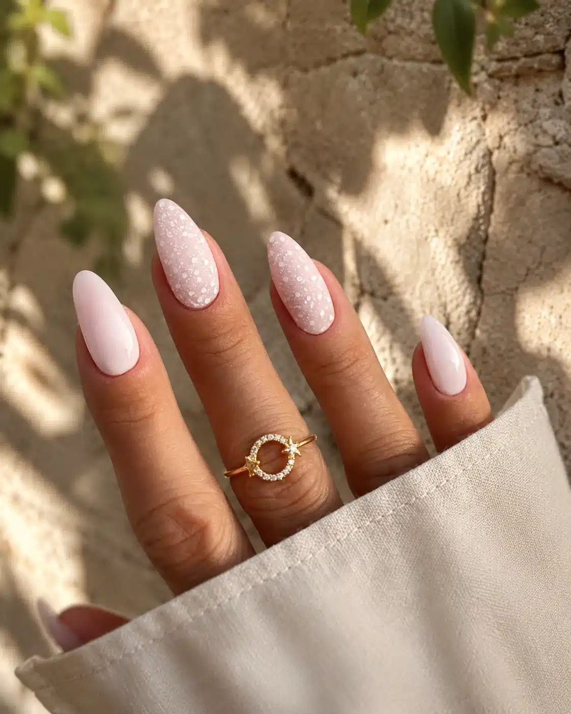 Milky White Gel Nails: 8 Soft, Glossy Manicure Ideas 7 Long almond milky white gel nails