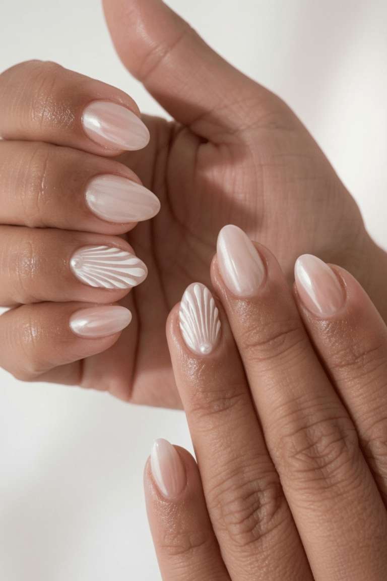baby blue french tip