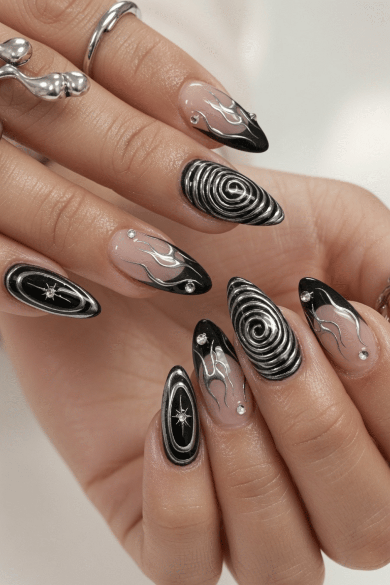 black nails