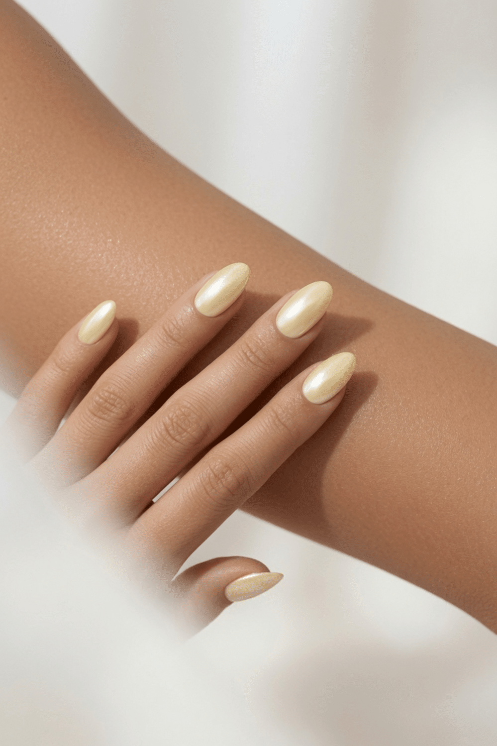 butter yellow spring nails
