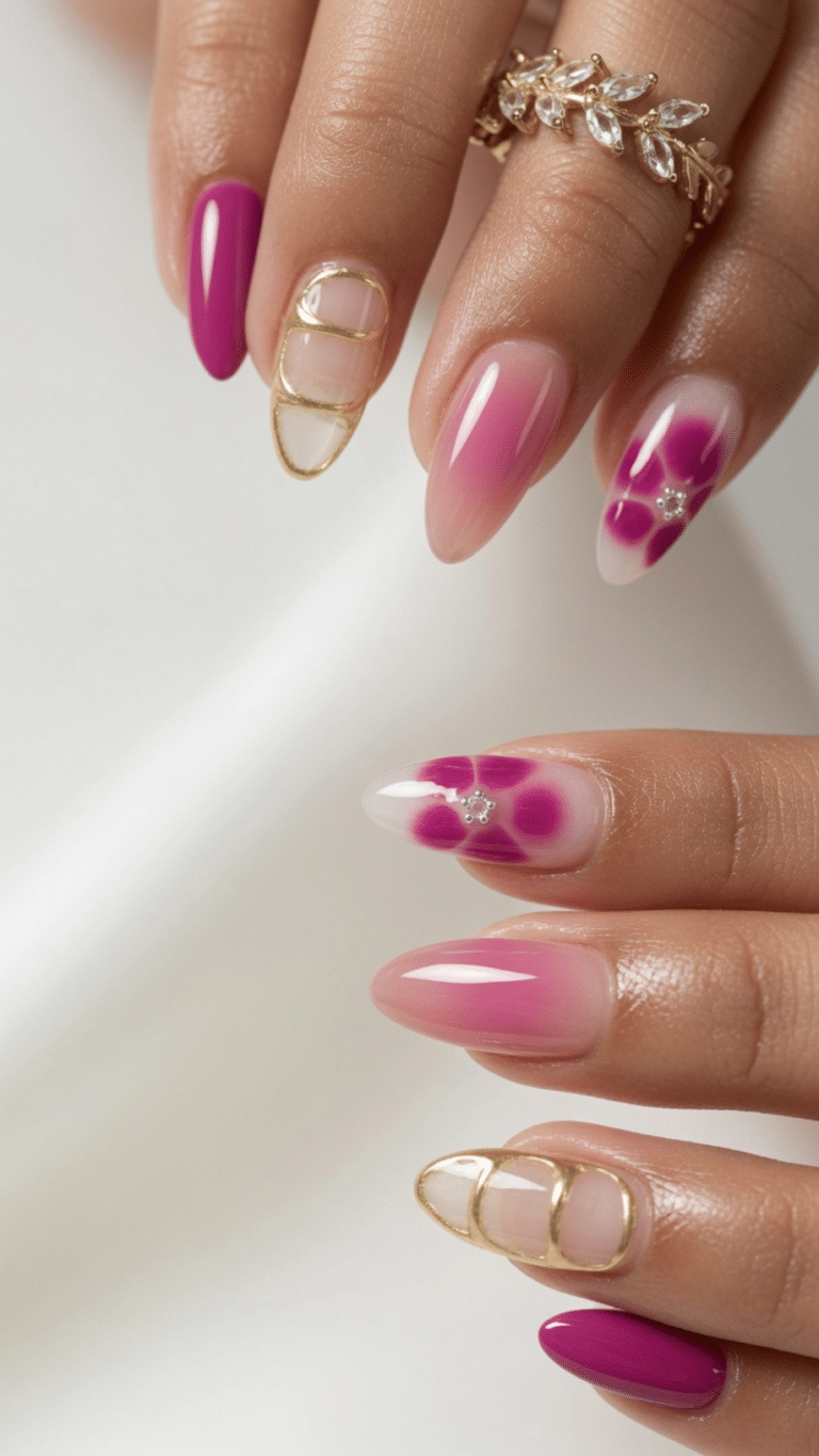 floral spring nails