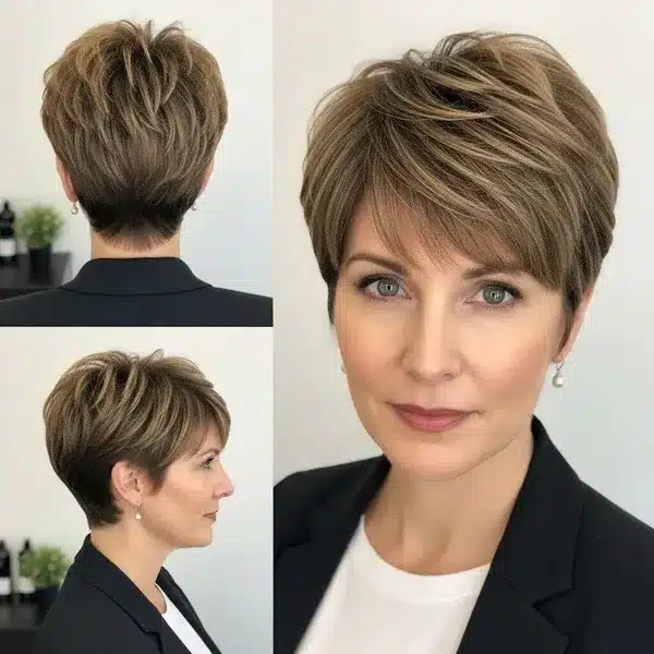 Hairstyles For Women Over 50 With Fine Hair That Make Every Strand Matter 12 Hairstyles For Women Over 50 With Fine Hair - Pixie With Bangs And Textured Top