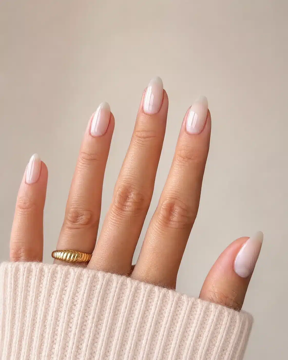 Milky White Acrylic Nails: 10 Ideas for Every Manicure Vibe 1 Milky white acrylic nails in a simple almond shape