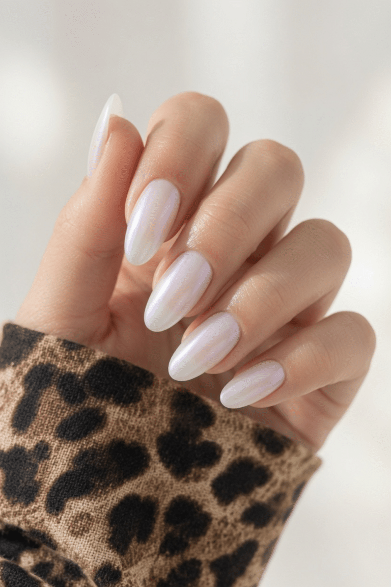 pearl chrome nails