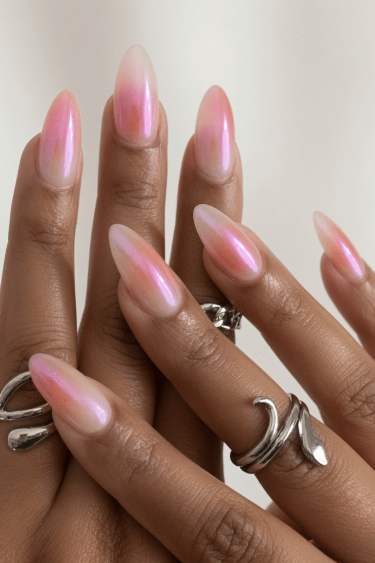 pink nails