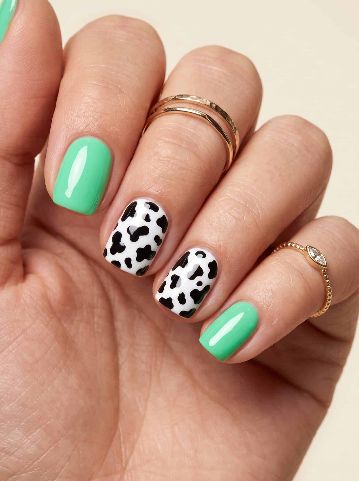 Classic bright red manicure on short square nails