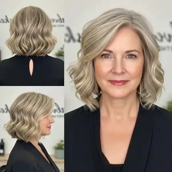 Hairstyles For Women Over 50 With Fine Hair That Make Every Strand Matter 21 Hairstyles For Women Over 50 With Fine Hair - Soft Wavy Bob