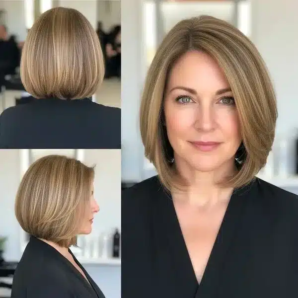 Hairstyles For Women Over 50 With Fine Hair That Make Every Strand Matter 6 Hairstyles For Women Over 50 With Fine Hair - Straight Inverted Bob