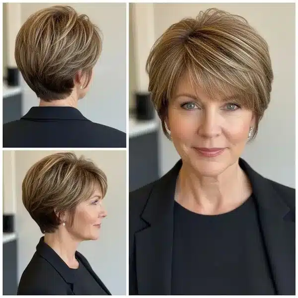 Hairstyles For Women Over 50 With Fine Hair That Make Every Strand Matter 4 Hairstyles For Women Over 50 With Fine Hair - Volumized Pixie With Bangs And Flipped Ends