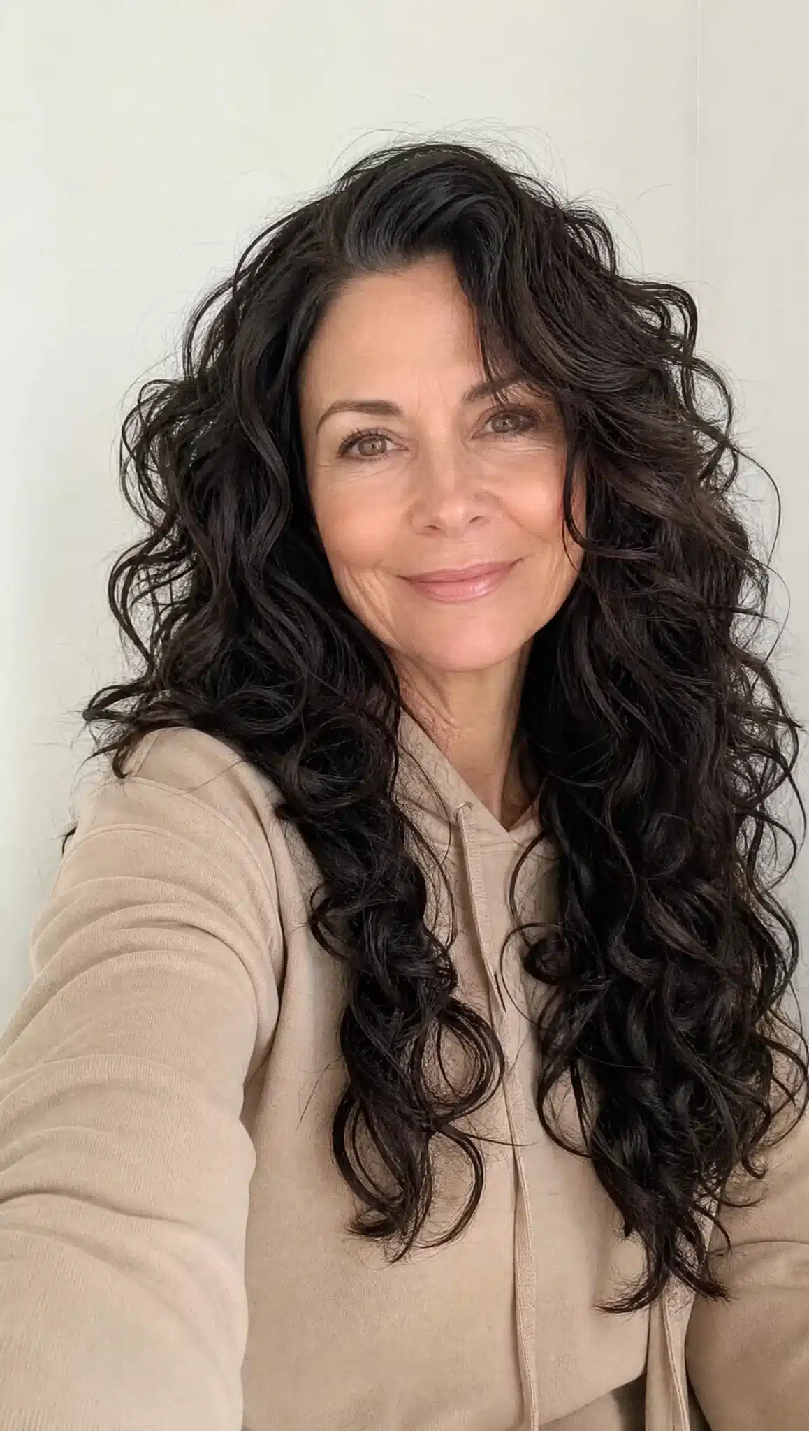 Long Straight Layers with Dark Ash Brown | Long Hairstyles for Women Over 50 Long Straight Layers with Dark Ash Brown - long hairstyles for women over 50