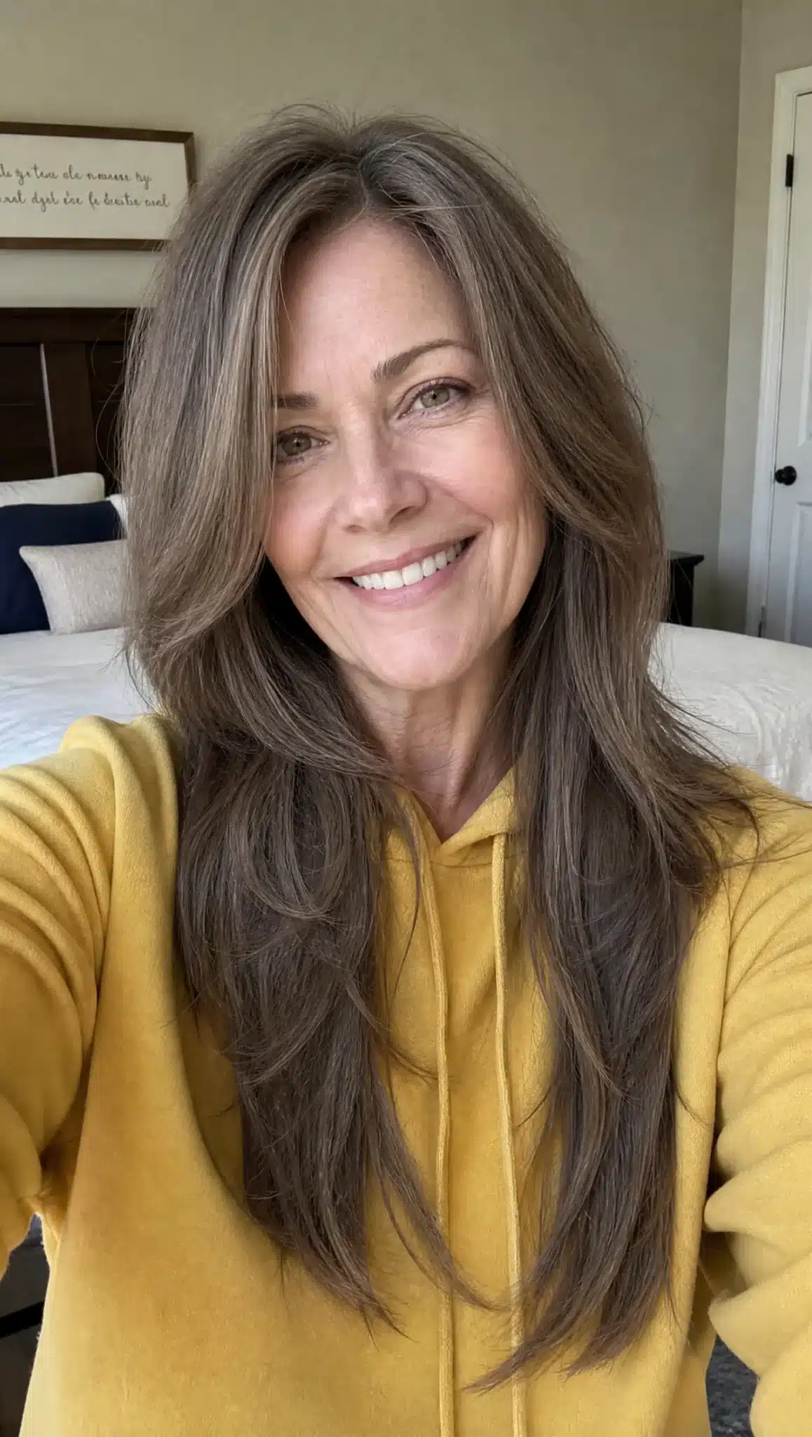 Long Beachy Waves with Honey Brown Balayage | Long Hairstyles for Women Over 50 Long Beachy Waves with Honey Brown Balayage - long hairstyles for women over 50