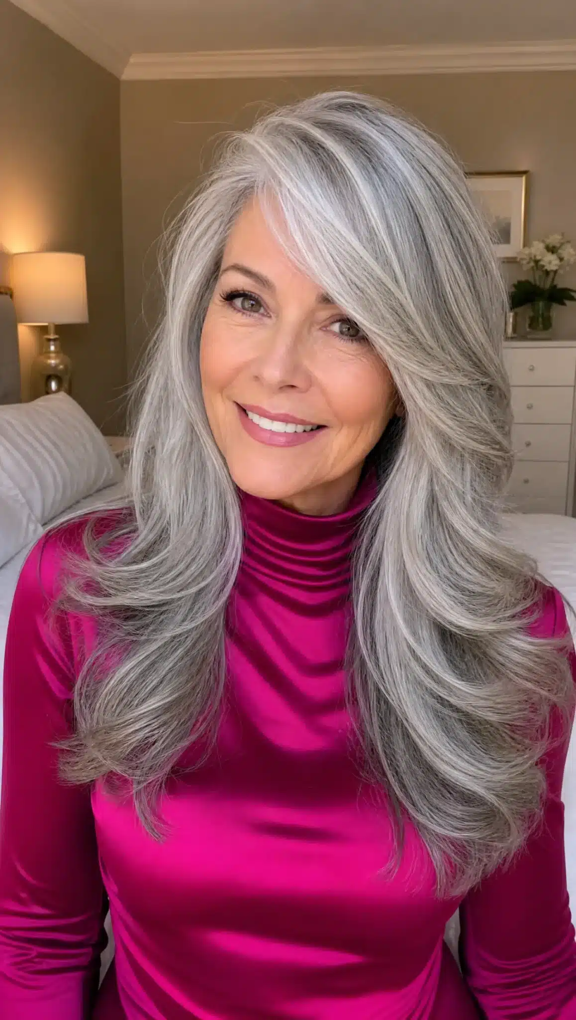 Long Shag with Caramel Balayage | Long Hairstyles for Women Over 50 Long Shag with Caramel Balayage - long hairstyles for women over 50