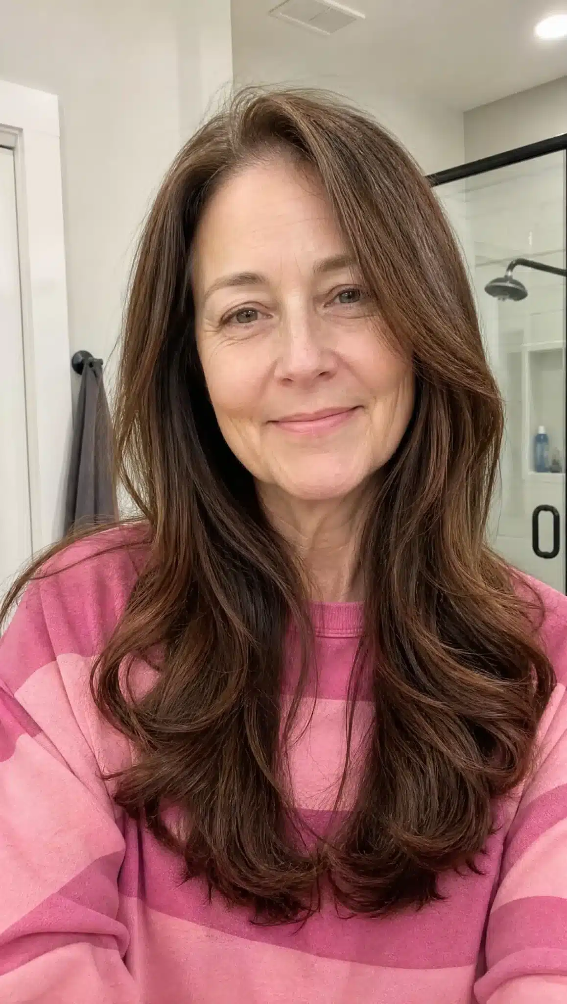 Long Curly Layers with Deep Espresso Brown | Long Hairstyles for Women Over 50 Long Curly Layers with Deep Espresso Brown - long hairstyles for women over 50