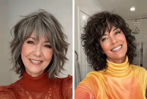 27 Chic Shoulder Length Hairstyles For Women Over 60 46 Chic shaggy hairstyles for older women with textured layers and relaxed waves.