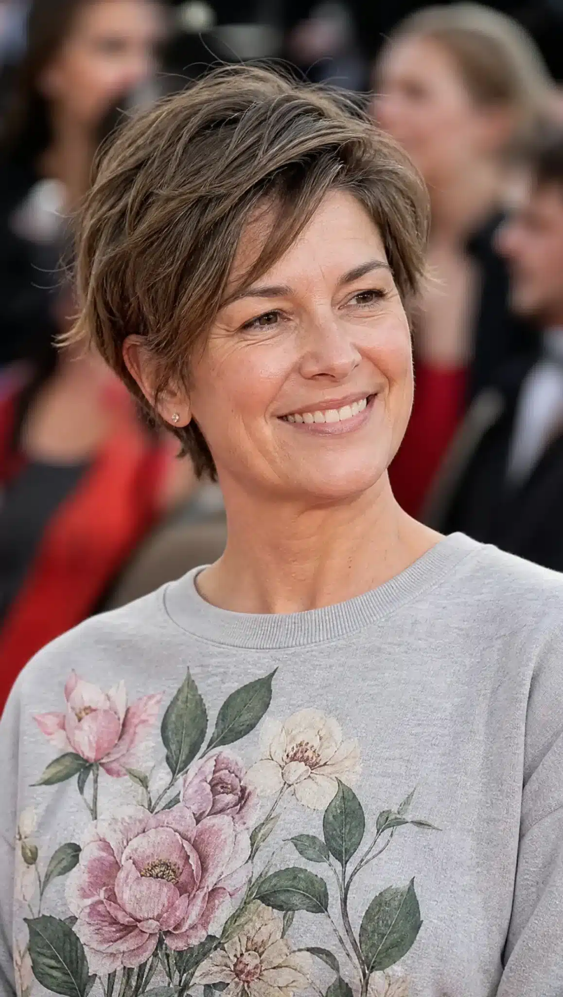 27 Must-See Trendy Hairstyles for Women Over 40 13 10. Bixie Cut with Medium Ash Brown (Trendy Hairstyles For Women Over 40) - Trendy Hairstyles For Women Over 40
