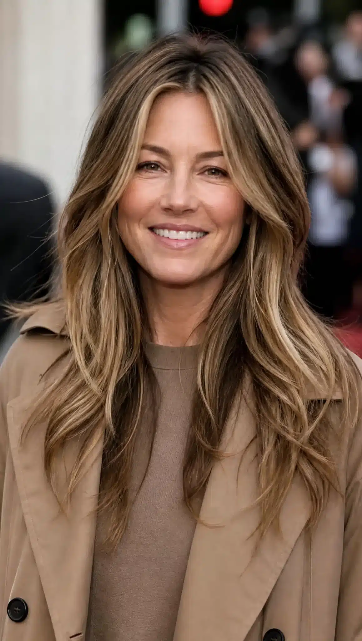 27 Must-See Trendy Hairstyles for Women Over 40 21 18. Long Layers with Bronde Balayage (Trendy Hairstyles For Women Over 40) - Trendy Hairstyles For Women Over 40