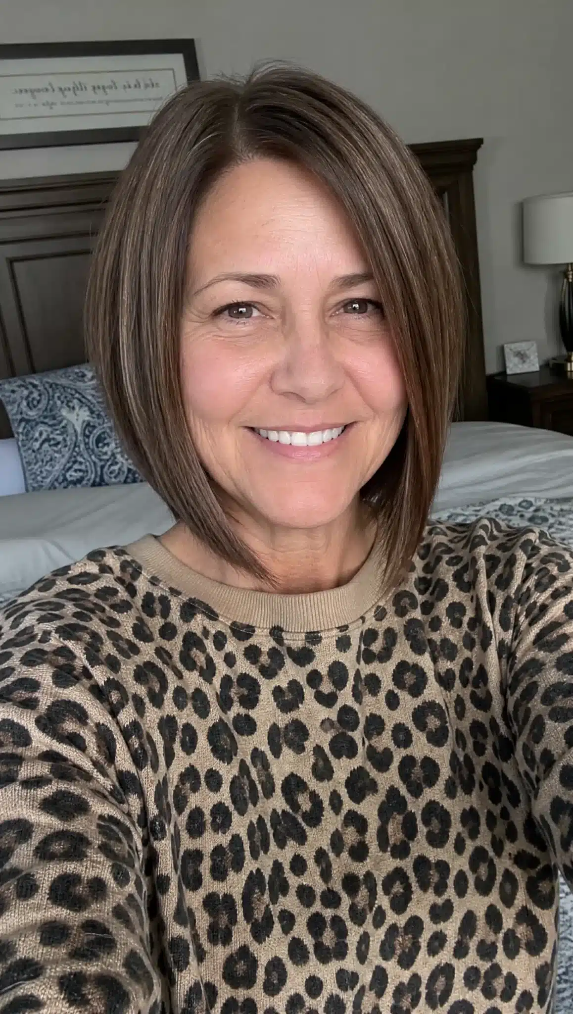 27 Stunning Angled Bob Hairstyles For Older Women 27 Blunt angled bob with cinnamon brown dimension