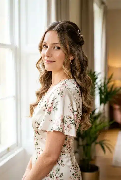20 Beautiful Sweet 16 Hairstyles for an Unforgettable Night 2 Half Up Half Down with Soft Waves - 20 sweet 16 hairstyles