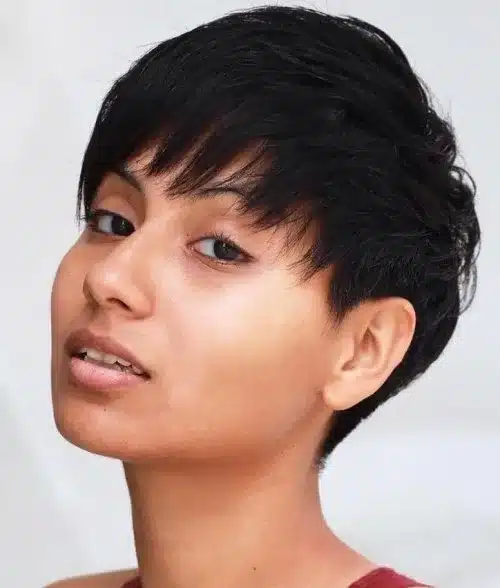 Choppy pixie cut for thin hair