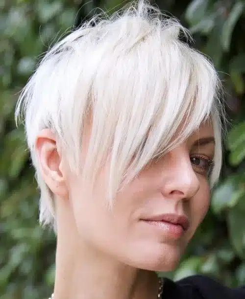 Sliced pixie cut for fine hair