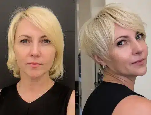 Long pixie haircut for blonde hair