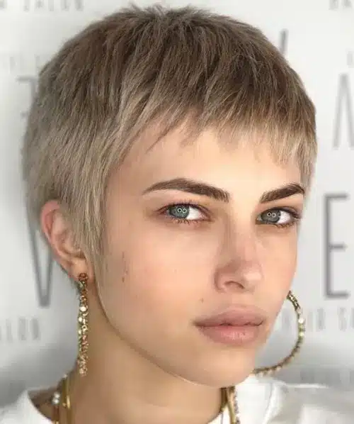 Textured pixie cut for fine hair