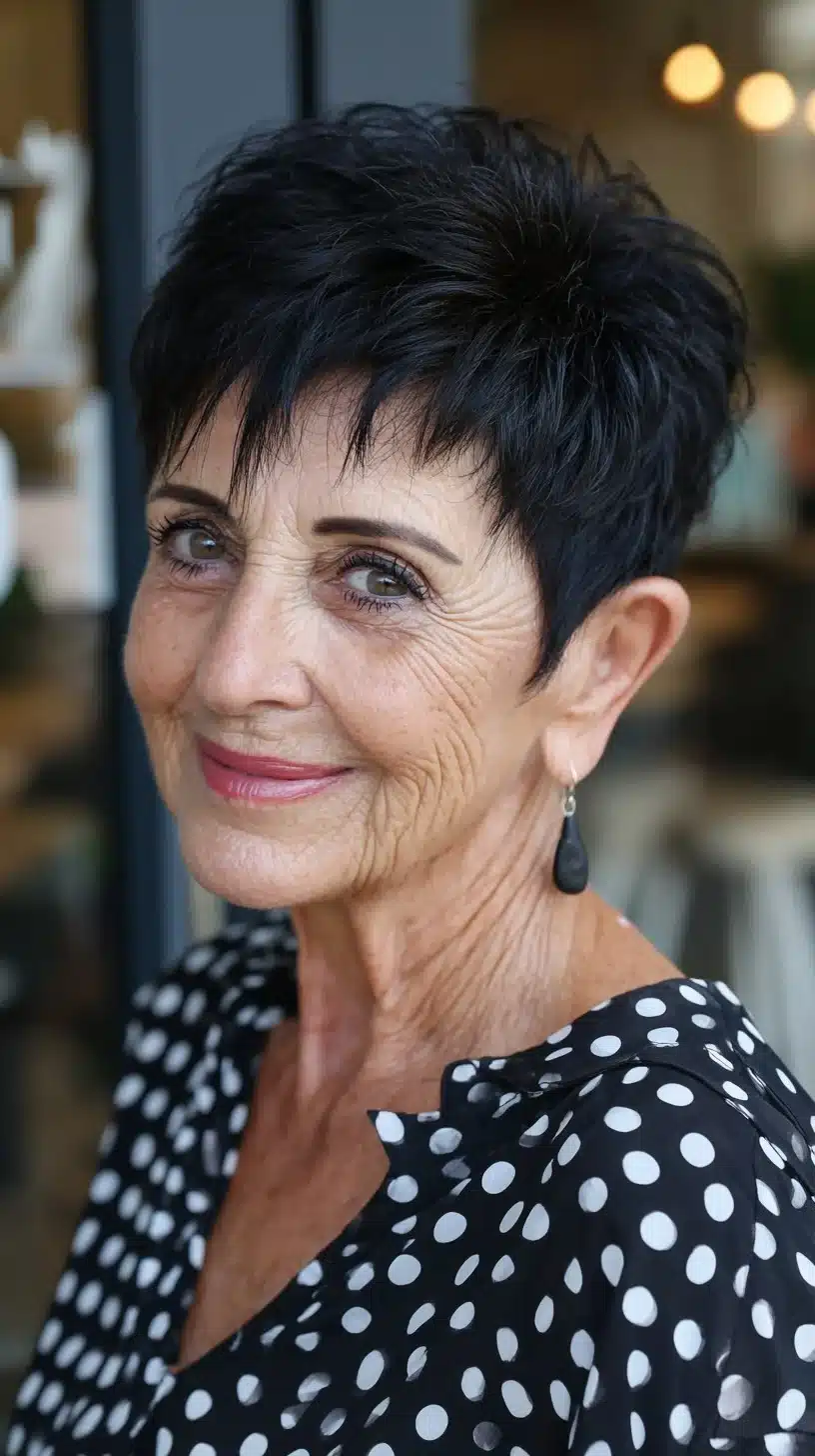 52 Perfect Pixie Haircuts for Women Over 70 to Pull Off 14 Short Textured Pixie with Lifted Crown and Tapered Nape